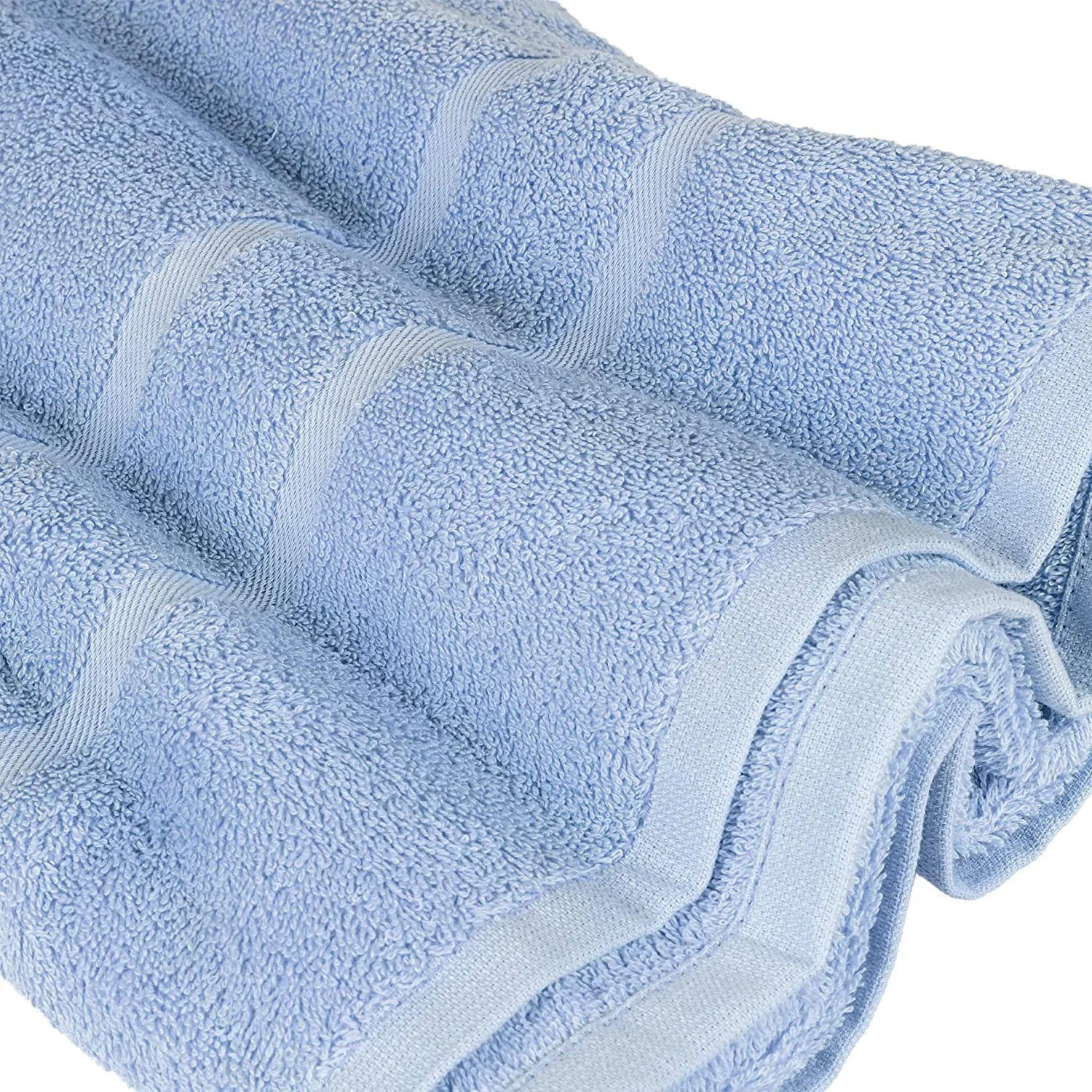 STICKANDSHINE Frottee-Handtücher · Hellblau · 100% Baumwolle · 500 g/m²